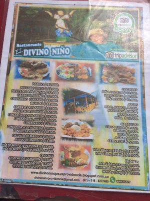 Onde comer em Providência na Colômbia El Divino Niño
