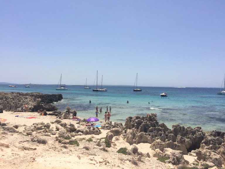 Melhores praias de Ibiza Las Salinas (Ses Salines)